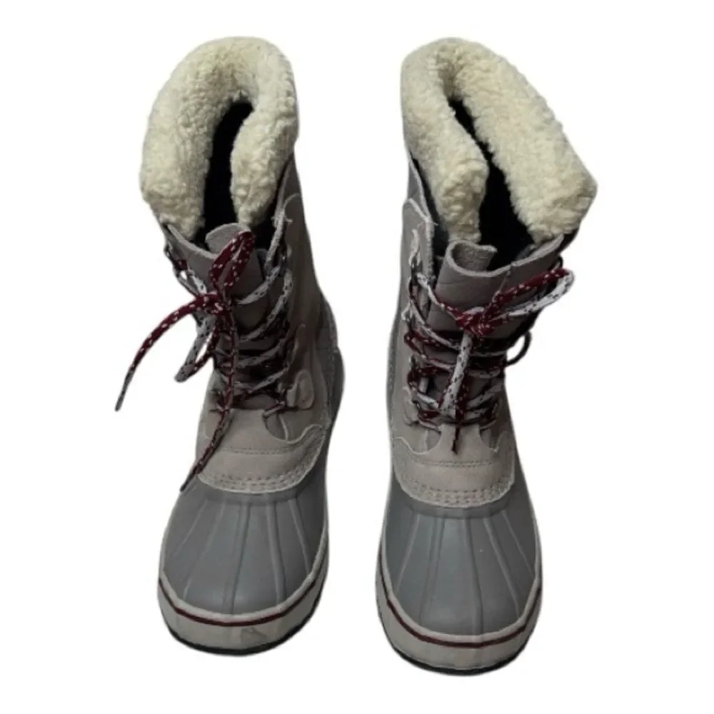 Women's L.L.Bean Insulated Gray Winter Duck Boots. Style#‎ 284882. Size 8.